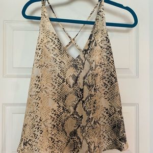 Snake print tank